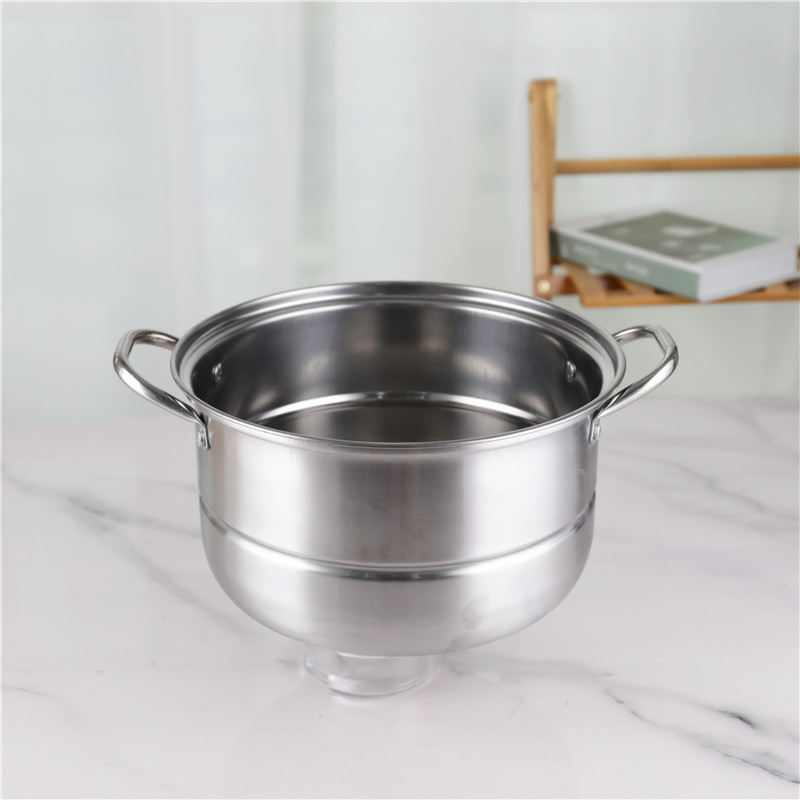 Restaurants Two Layer Stainless Steel Soup Pot Multi Layer With Glass Lid