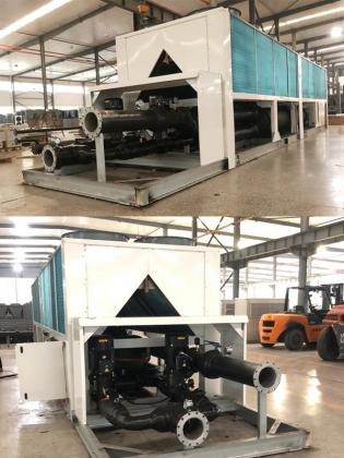 CE Water Cooled Screw Chiller , Carrier Air Cooled Screw Chiller Semi Hermetic