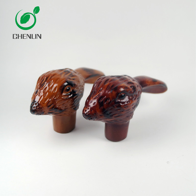 OEM ODM Mens Umbrella Wooden Handle With Black Walnut Material