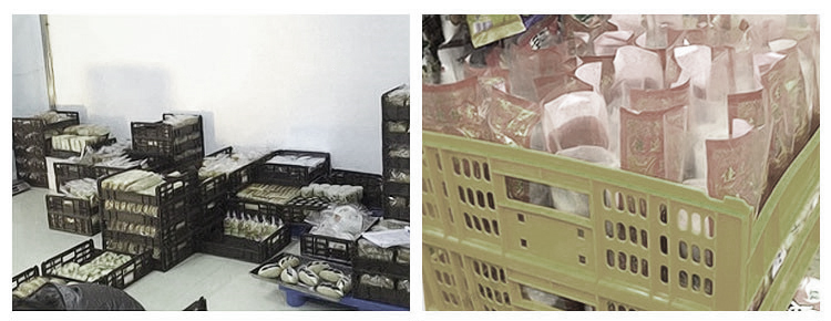 PP Bread Tray Plastic Stackable Turnover Box/Crates with External Size 550*480*130mm