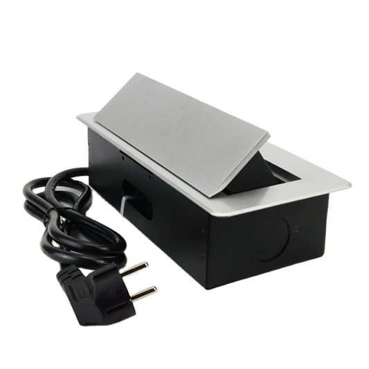Desktop Connection Data Box for Office Desk Media Socket in Germany Power and Data Socket