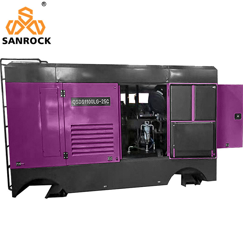 Stationary Mining Screw Air Compressor Machine High Pressure Water Well Air Compressor