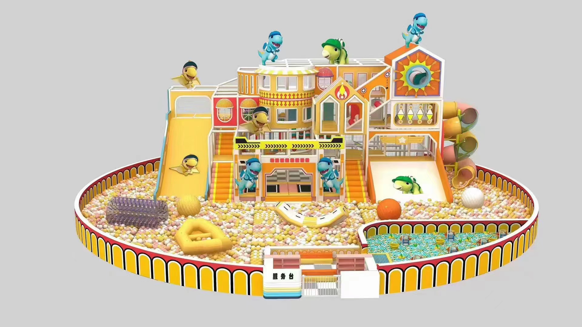 Kid Adult Modules Area Equipments for Customized Children Play Set Without Inflatable