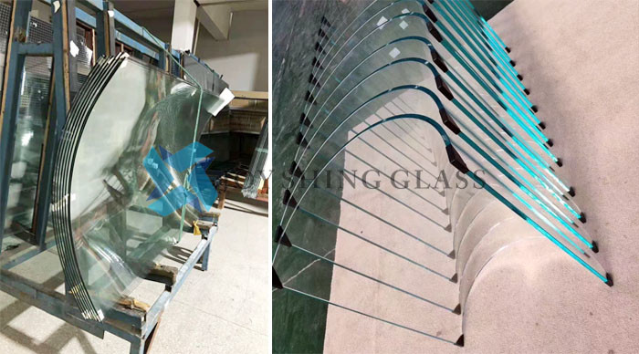 Toughened Curved Glass,Bending Tempered Glass For Construction