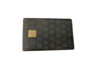 China Metal IC Chip Visiting Card Electroplated Anti Black Silver Etching wholesale