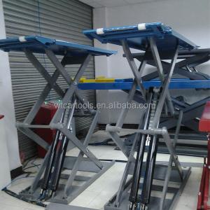 China 3600kgs Lifting Capacity 220V Scissor Lift Car Hoist For On Ground Mounting wholesale