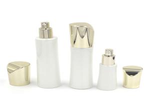 China Airless Cream Squeeze Pump Glass Lotion Bottles 200ml Cosmetic Packing wholesale