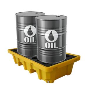 China Double 200L PE Oil Plastic Spill Pallets Spill Containment Platform wholesale