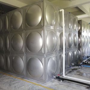 China Customized Rectangular Storage Tank , Stainless Steel Sectional Water Tanks on sale