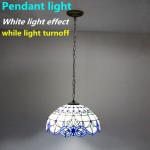 12'' European Style Turkish Light Bed Room Dinning Room Stained Glass Chandelier