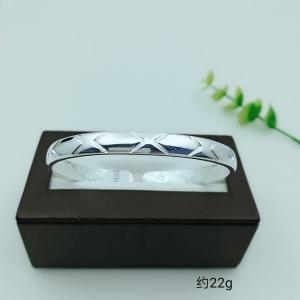 China silver two big metal bracelets designs for girls women wholesale