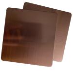 GB 201 304 316 Hairline Stainless Steel Sheet Brown PVD Color Accept Customized