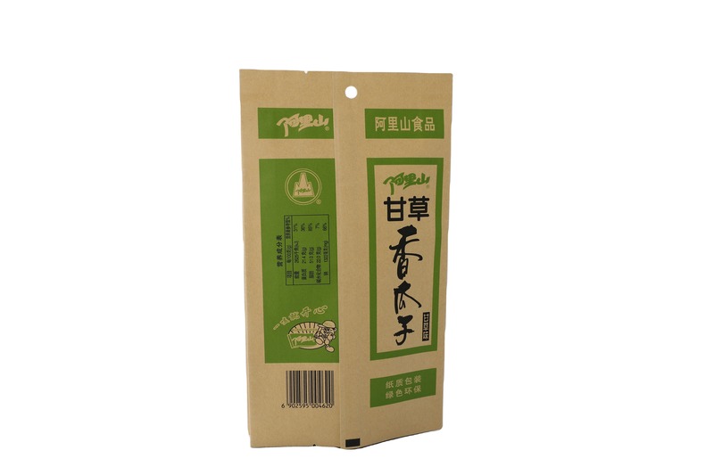 Recyclable Biodegradable Kraft Paper With Aluminum Layer Inside Stand
