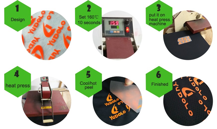 480MM*640MM Heat Transfer Labels For Clothing Hot / Cold Peeling Method