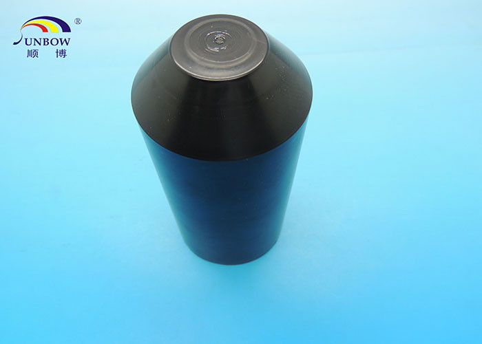Wire Cables Accessories Waterproof Polyolefin Heat Shrink End Caps , Tube Protection Caps