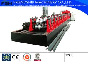 China Gearbox Driven Two Waves Guardrail Roll Forming Machine Used 3 MM Thickness Steel wholesale
