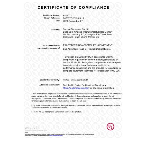 Double Layer Flexible PCB Assembly 0.5mm Thickness UL Certified