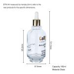 160ml Clear Glass Essential Oil Dropper Bottle Glass Cosmetic Packaging With