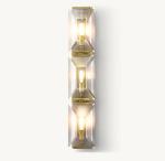 Premium K9 Crystal Bedroom Wall Lamp Crystal Triple Sconce