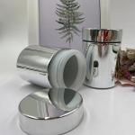 Label Design Service HDPE Bottle Metal Silver Round Plastic Fitness Sport