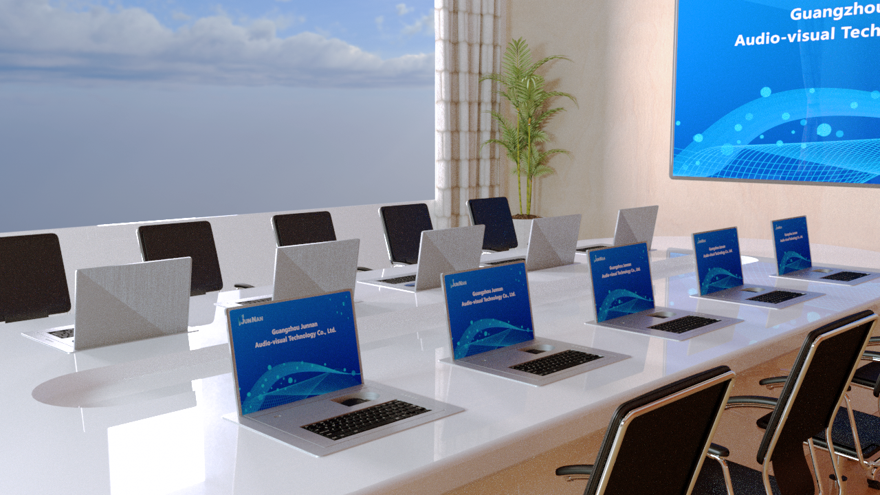 Conference Table LCD Screen Electric Flipper Monitor Flip Flop Paperless Meeting System LCD