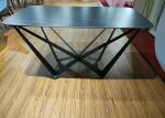 Indoor 40*80*76.5cm Painting Wrought Iron Table