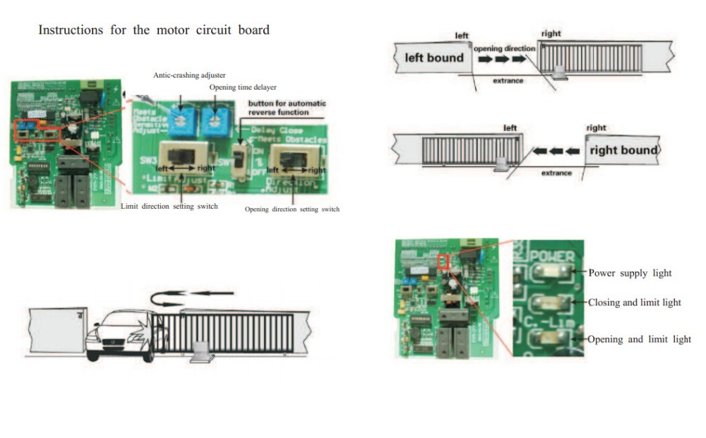 Home Automation Sliding Gate Motor Smooth Start Up For Residential Sliding Gates