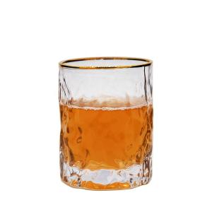 China Creative Embossed Stump Whiskey Glasses , Engraved Whiskey Glasses wholesale
