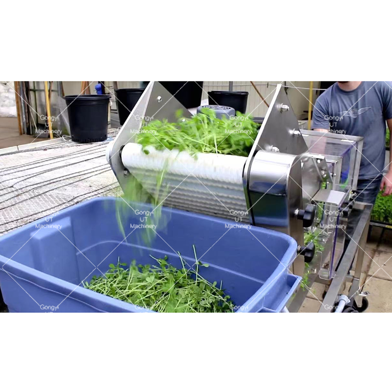 Quick Cutt Baby Leaf Harvester 220V Green Micro Harvester with ≤1.5% Breakage Rate