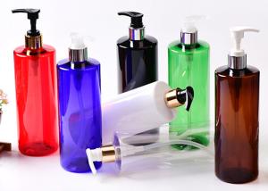 China 500ml Custom Clear Amber Black Skincare Plastic pump Bottle wholesale