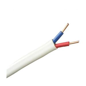 China IEC60227 standard white color BVVB cable PVC Insulated and Sheathed Flat Cable wholesale