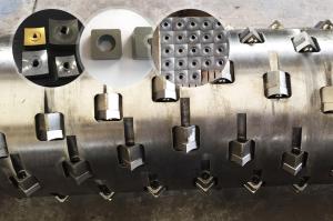 China Twin Shaft Plastic Shredder Blades , CE Shredder Machine Blades wholesale