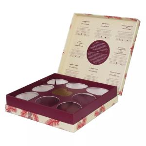 China Rectangle Cardboard Paper Gift box , 9 Compartment Tea Box Cutomized Sizes wholesale
