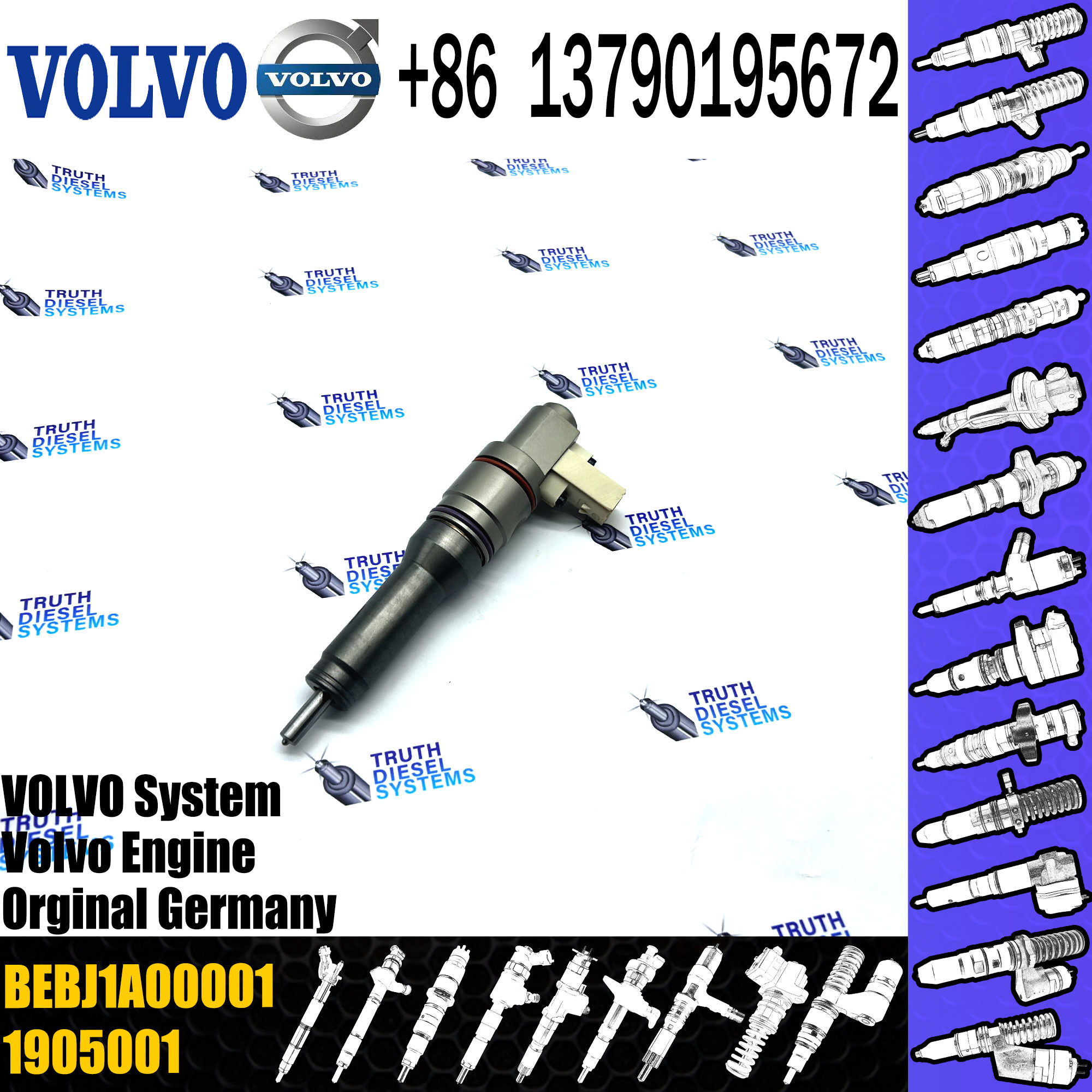 Original Injector BEBJ1A05001, BEBJ1A00201,1905002, BEBJ1A00001, 1661060, 1725282, 1742535, 1820820