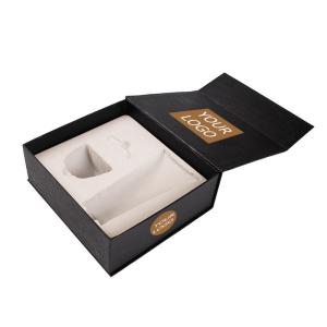 China Black Cosmetic Skincare Box Skin Care Essence Cosmetic Paper Gift Boxes wholesale