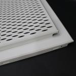 Perforated Aluminum Alloy Clip In Ceiling 600×600mm White Color Suspended Metal