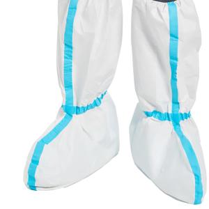 China Non Slip Surgical Boot Cover SF Microporous Film Disposable Shoe Covers For Health wholesale