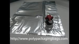 China Plastic Flexible Packaging Reusable Bag In Box With Spout , Silver BIB Bags For Wine Juice wholesale