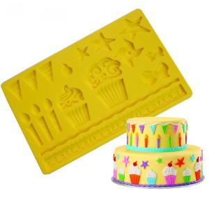 China Multi Layer Silicone Baking Utensils Birthday Wedding Fondant Molds For Cake wholesale
