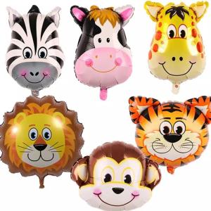 China Animal Head Foil Ballons Cartoon Helium Foil Balloon Decoration wholesale
