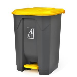 China Plastic Hygienic Hands Free 45L Foot Pedal Waste Bin wholesale