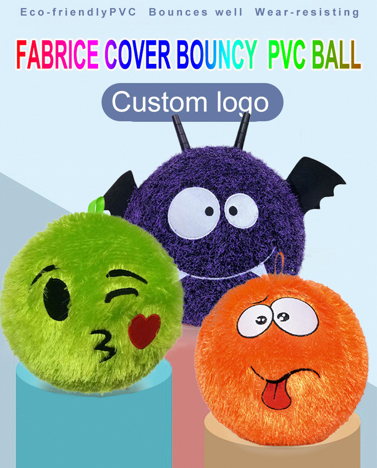 Unisex Acceptable Custom Rainbow Colorful Inflatable Plush Ball for Customization