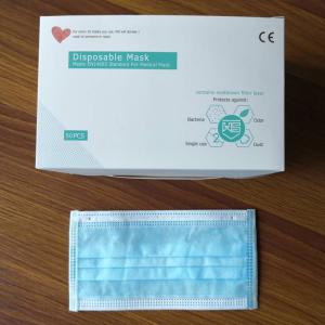 China Blue Protective Kn95 Mask Disposable Earloop Respirator 4 Ply For Outdoor wholesale
