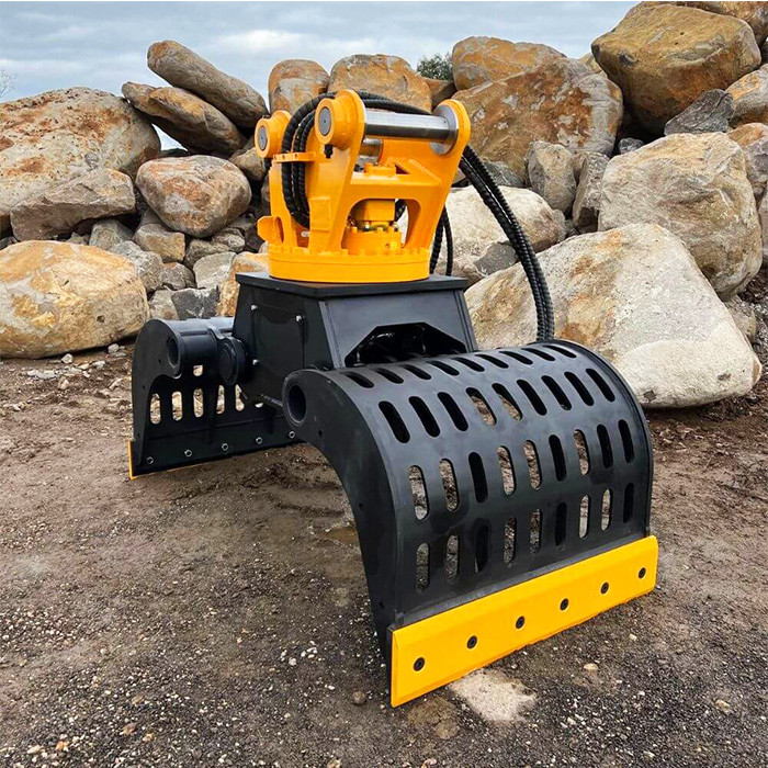 Excavator Demolition Sorting Grab , Rotating Engcon Sorting Bucket
