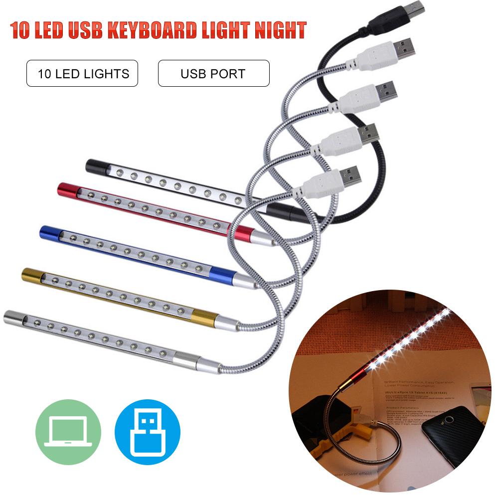 Led USB Light Gooseneck Micro Bed Reading Light 5v 47cm