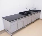 Biology Chemistry Lab Furniture , White Polypropylene Clean Room Bench