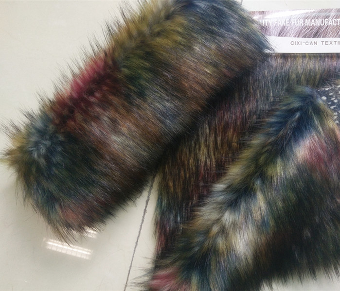 160cm 30-55mm JACQUARD Faux Fur Fabric for Garments 500meters Plush Printed 100% Acrylic