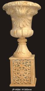 China Lightweight Sandstone Planter Pot Hand Carved Customized wholesale