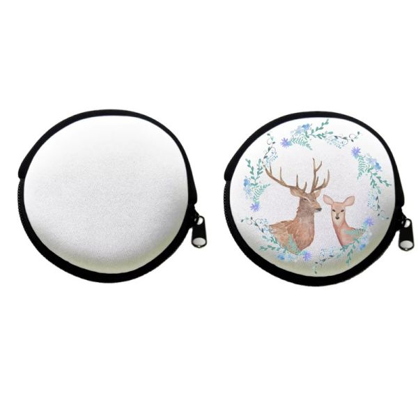 Diy Small Neoprene Blank Sublimation Coin Purse Custom Coin Pouch