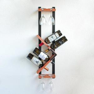 China Unique Vertical Decorative Wine Rack Wall Mounted , Hanging Stemware Glass Holder wholesale